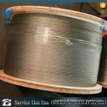 Nylon galvanizado de corda de aço inoxidável coberto 7 * 19 1.2mm